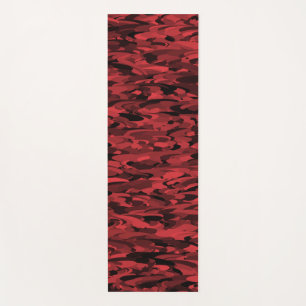 Abstract Pattern Red Black Yoga Mat