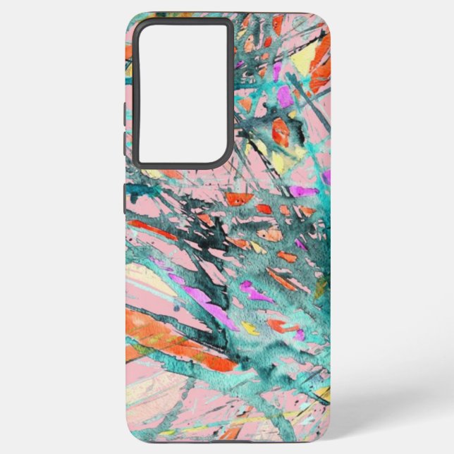 Abstract pattern samsung galaxy s21 ultra case (Back)