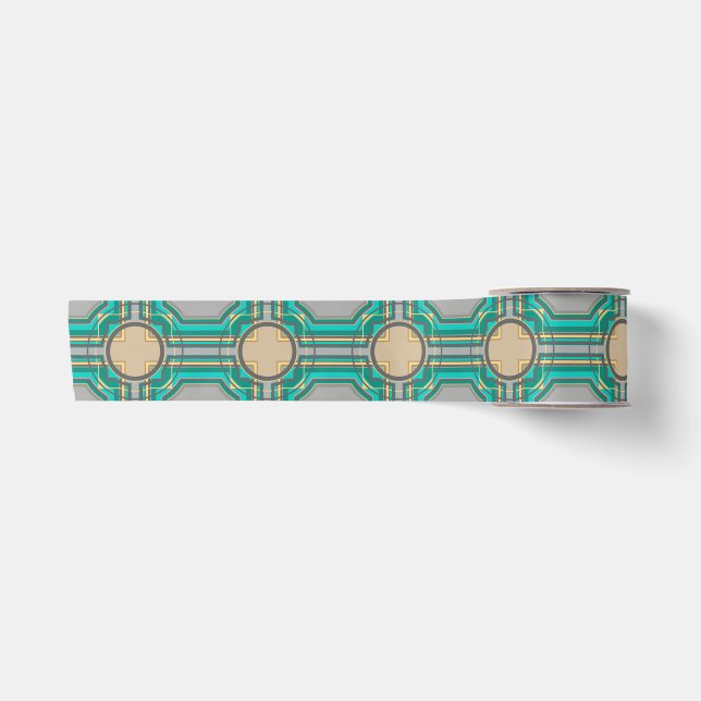 abstract pattern satin ribbon (Front)