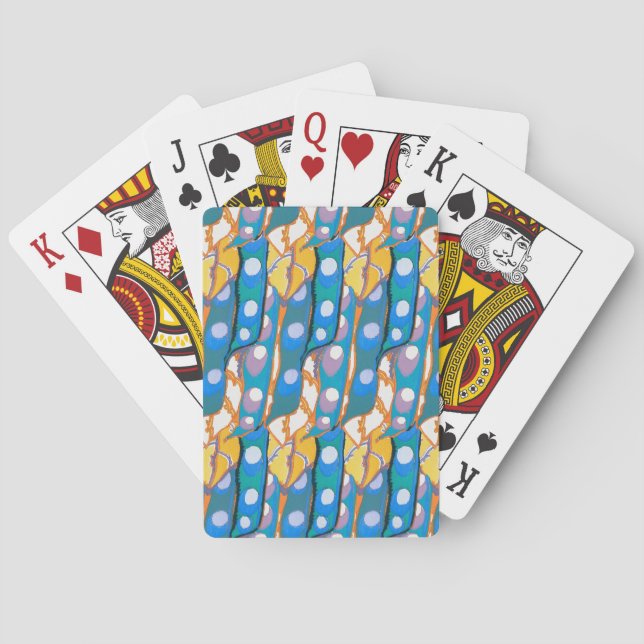 Abstract pattern seamless illustration 2 playing cards (Back)