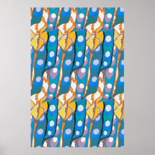 Abstract pattern seamless illustration 2 poster