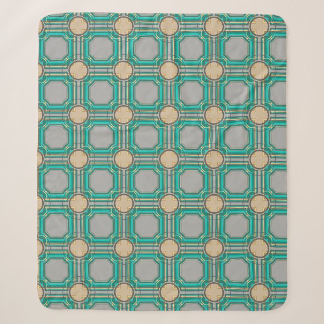 abstract pattern sherpa blanket (Front)