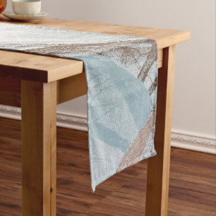 Abstract pattern short table runner