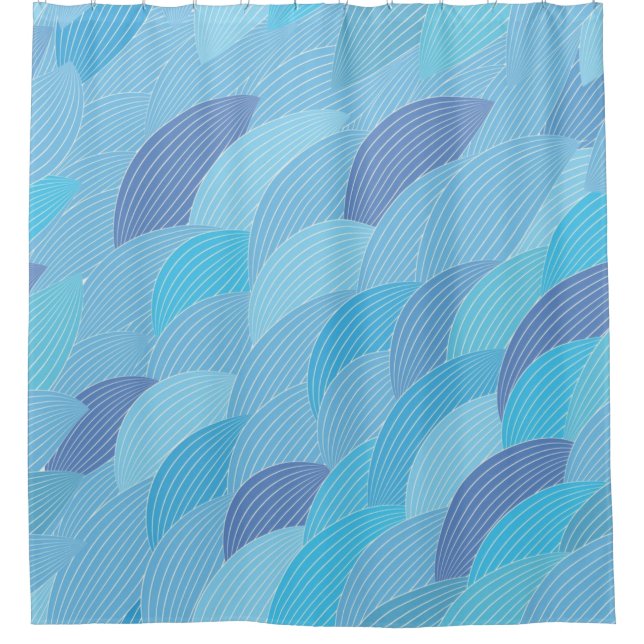 Abstract pattern shower curtain (Front)