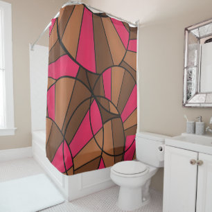 Abstract pattern shower curtain