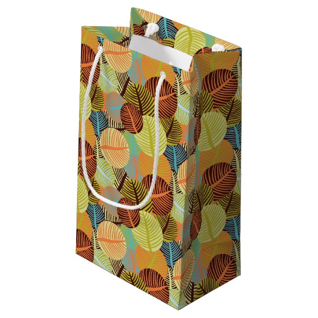 Abstract pattern small gift bag (Back Angled)