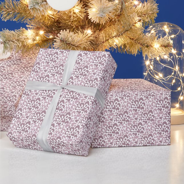 Abstract pattern spotted brown and beige wrapping paper (Holidays)