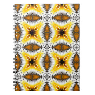 Abstract pattern. Square ornamental regular backgr Notebook