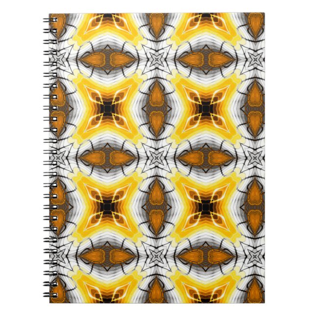 Abstract pattern. Square ornamental regular backgr Notebook (Front)