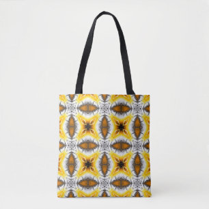 Abstract pattern. Square ornamental regular backgr Tote Bag