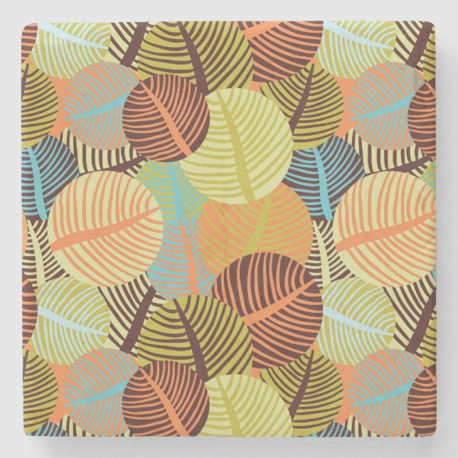 Abstract pattern stone coaster (Front)