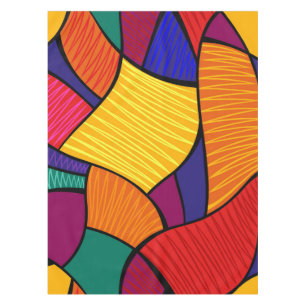 Abstract pattern tablecloth