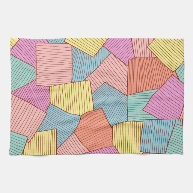 Abstract pattern tea towel (Horizontal)