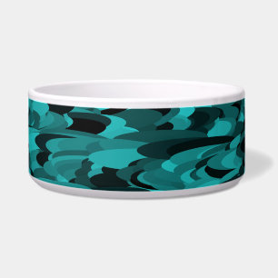 Abstract Pattern Teal Black Pet