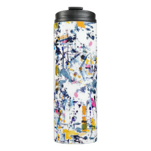 Abstract pattern thermal tumbler
