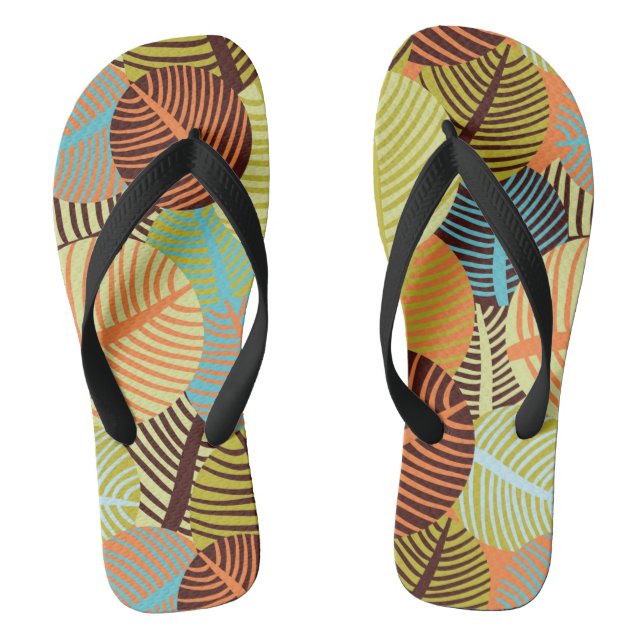Abstract pattern thongs (Footbed)