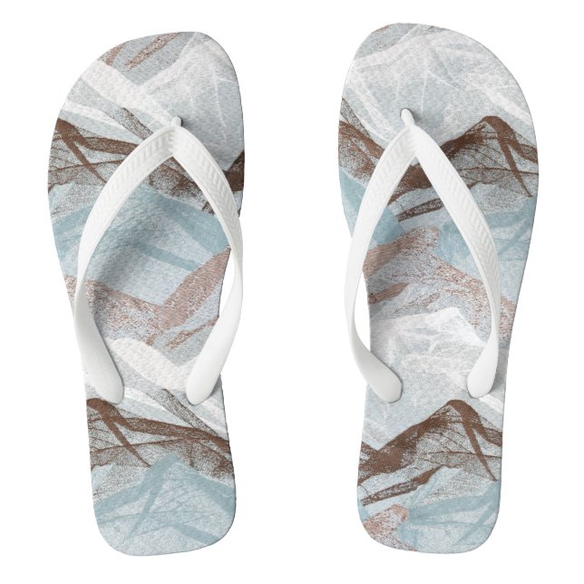Abstract pattern thongs (Footbed)