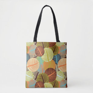 Abstract pattern tote bag