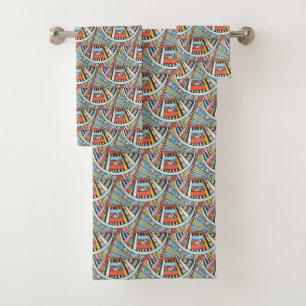 Abstract Pattern towel set