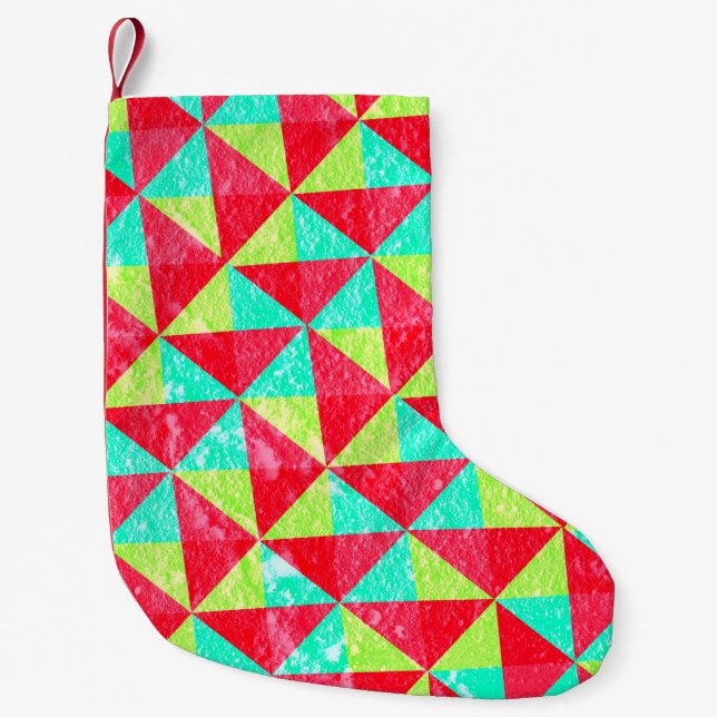 Abstract pattern wall texture backgroundabstract,  small christmas stocking (Front)