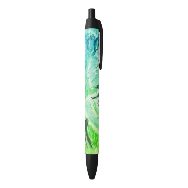 Abstract Pattern Watery Painting Black Ink Pen (Bottom (Vertical))