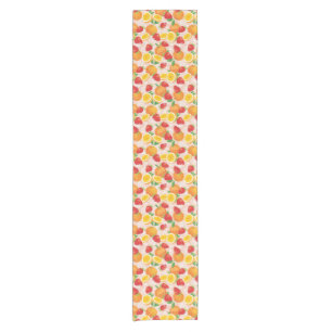 Abstract pattern with strawberry short table runner