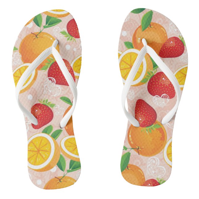Abstract pattern with strawberry thongs (Footbed)