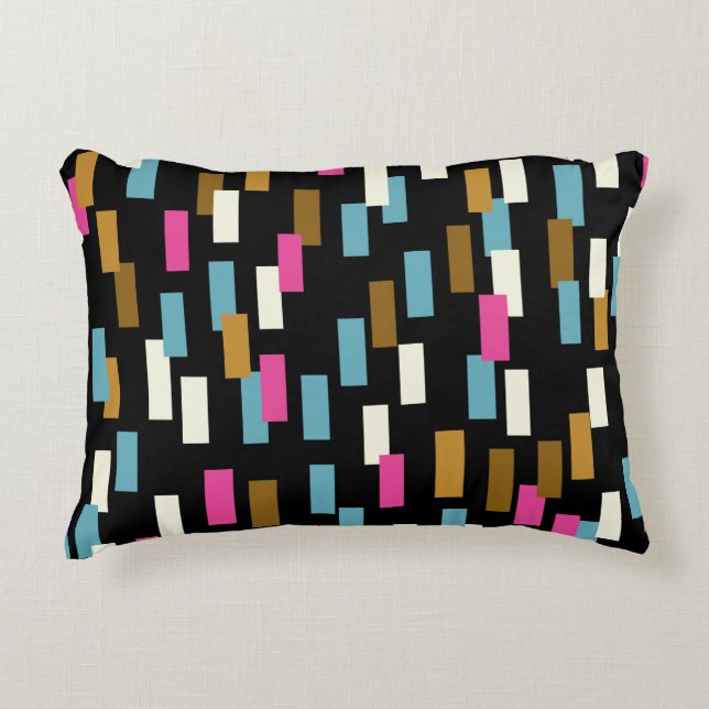Abstract pattern with textured geometric shapes. a decorative cushion (Front)