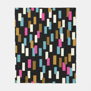 Abstract pattern with textured geometric shapes. a fleece blanket