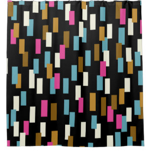 Abstract pattern with textured geometric shapes. a shower curtain