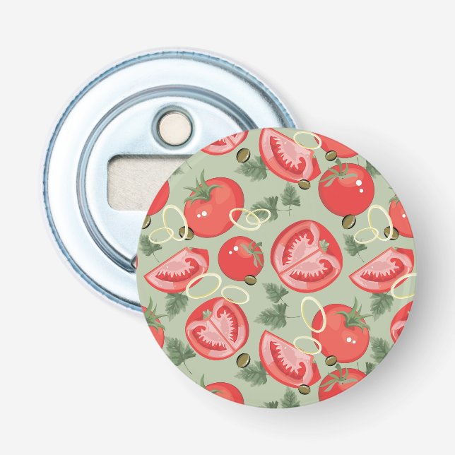 Abstract pattern with tomato bottle opener (Front)