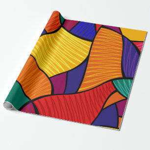 Abstract pattern wrapping paper