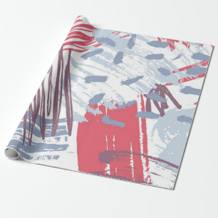 Abstract pattern wrapping paper