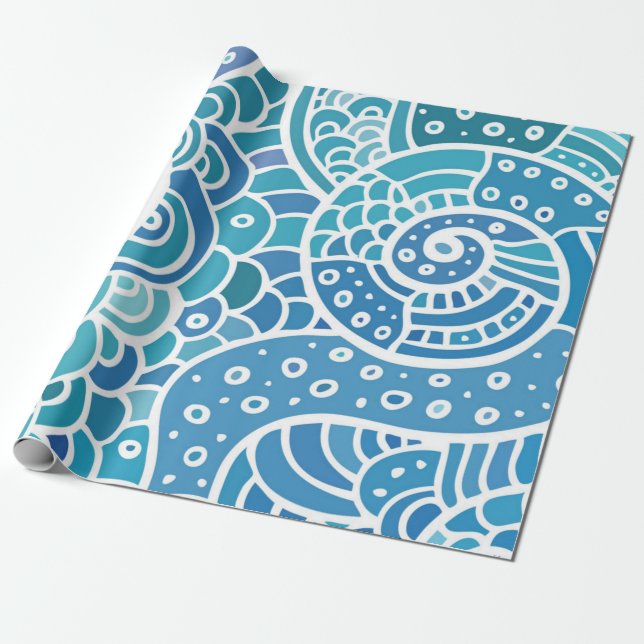 Abstract pattern wrapping paper (Unrolled)