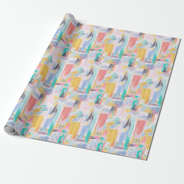 Abstract pattern wrapping paper (Unrolled)