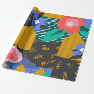 Abstract pattern wrapping paper