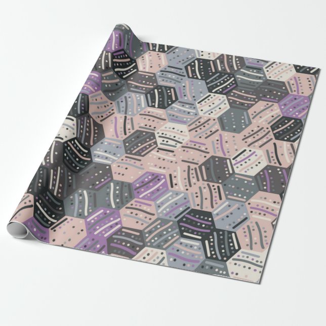 Abstract pattern wrapping paper (Unrolled)