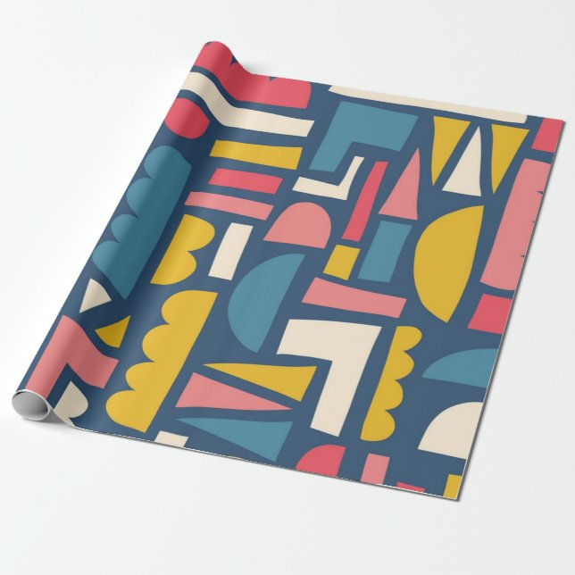 Abstract pattern wrapping paper (Unrolled)