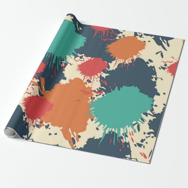 Abstract pattern wrapping paper (Unrolled)