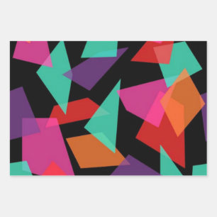 Abstract pattern wrapping paper sheet