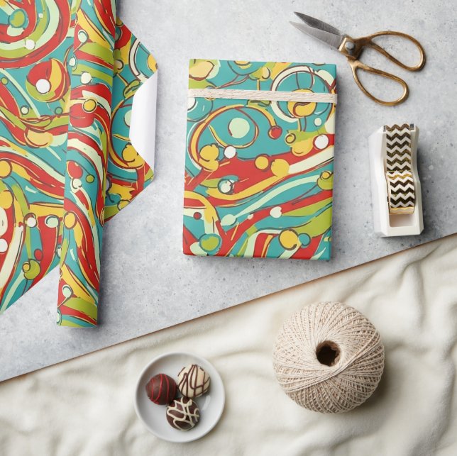  abstract patterned wrapping paper (Crafts)