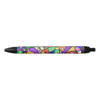  Abstract  Patterns  Black Ink Pen