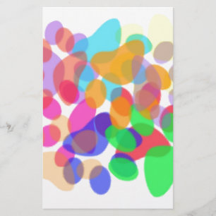 Abstract Paw Prints Stationery