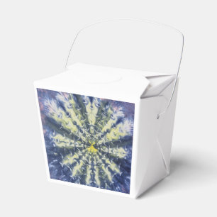 Abstract Peacock Feather Food Box