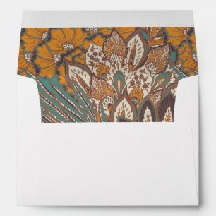 Abstract Peacock Feather Pattern Envelopes