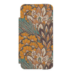 Abstract Peacock Feather Pattern Incipio Watson™ iPhone 5 Wallet Case
