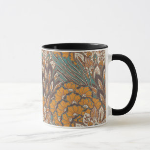 Abstract Peacock Feather Pattern Mug