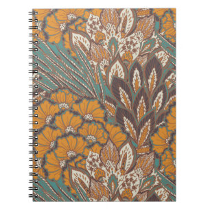 Abstract Peacock Feather Pattern Notebook