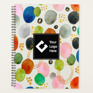 Abstract Pebble Gold Glitter Art  Planner