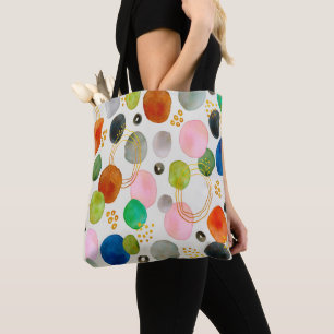 Abstract Pebble Gold Glitter Art Tote Bag